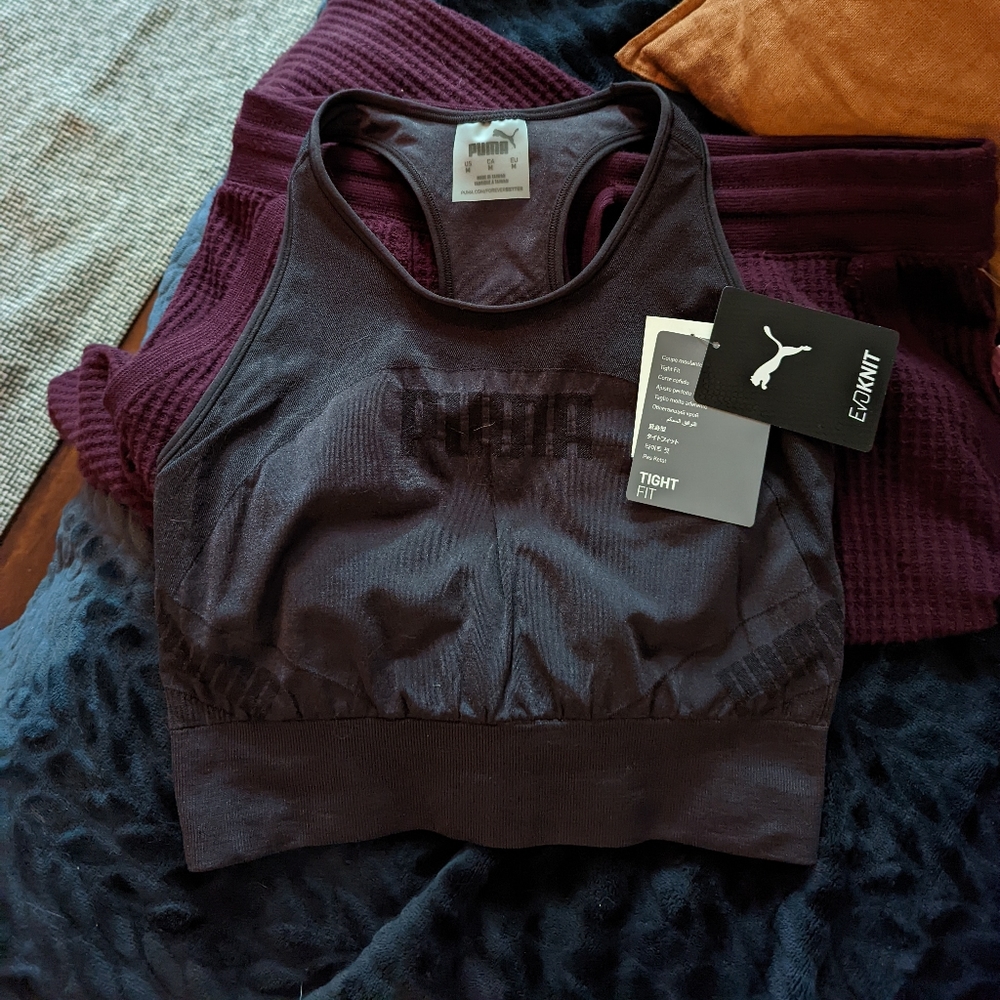 Puma medium tight fit sports bra
